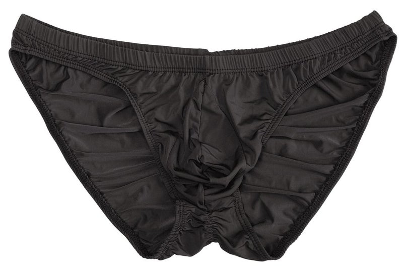 Summer Code Men's Sexy Bikini Brief Elastic Silky Ruched Back Underwear Swimwear - Image 1